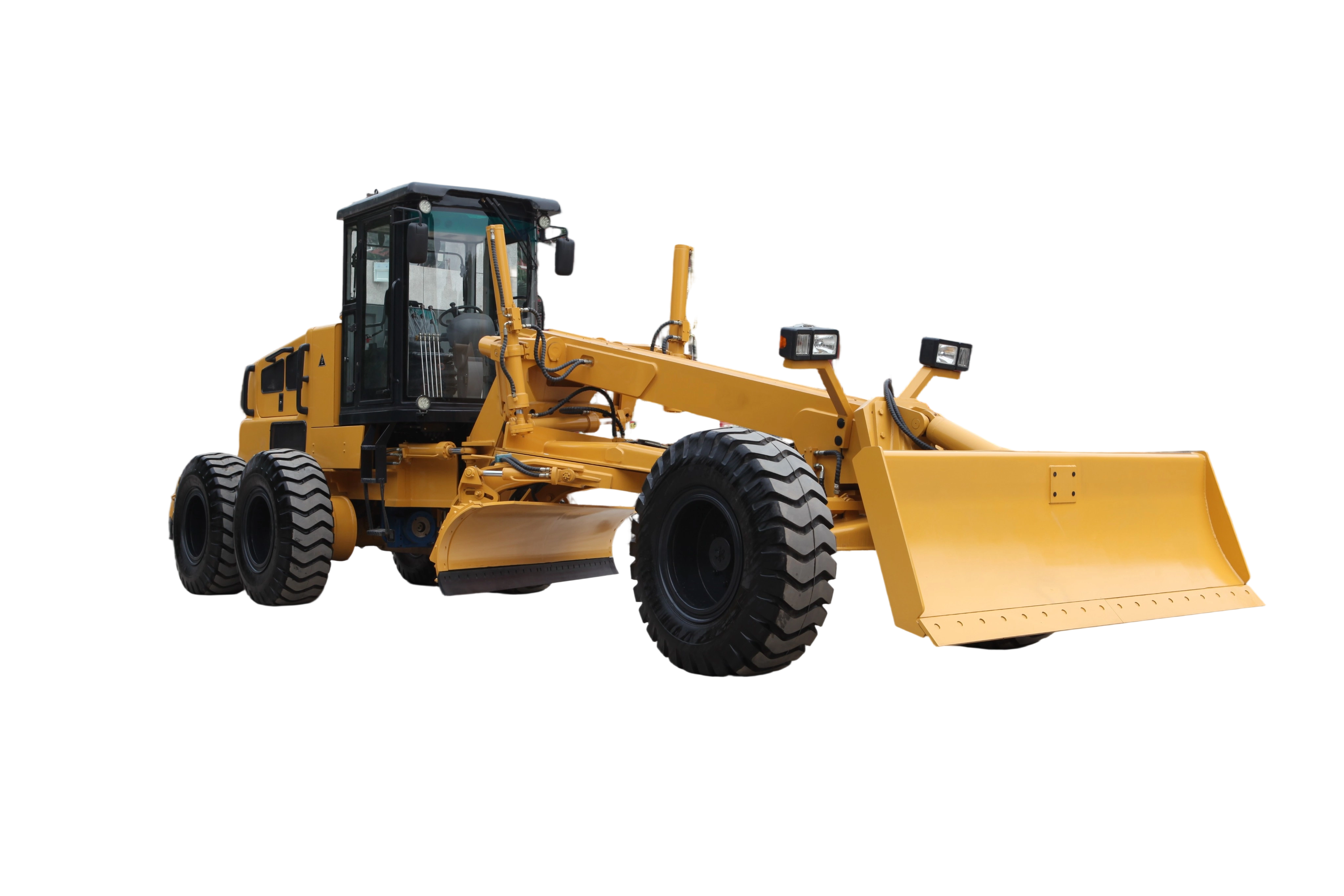 PY180C Motor Grader Hydraulic Road Machinery Grader with Ripper and Blade Engine